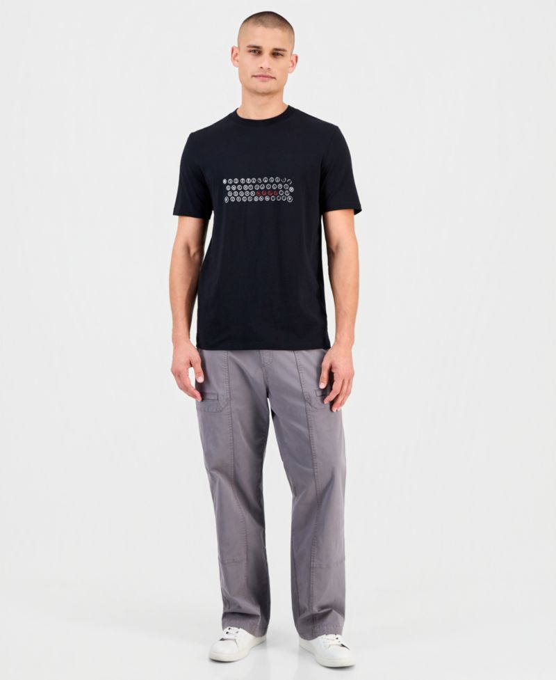 Men's Deyss Short-Sleeve Keyboard Logo Graphic Crewneck T-Shirt