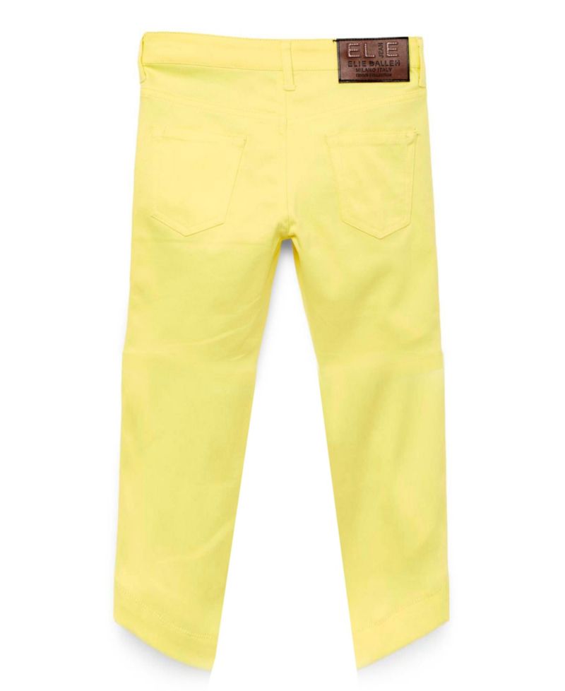 Big Boys Yellow Slim Fit 5 Pocket Twill Pants
