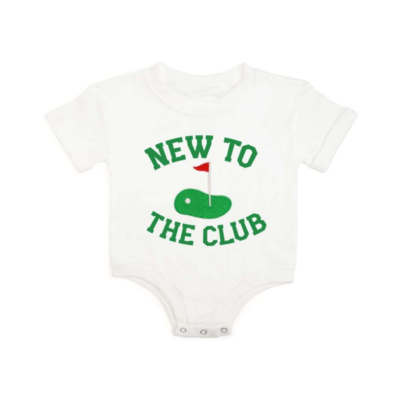 Baby Boys New To The Club Patch Short Sleeve Romper
