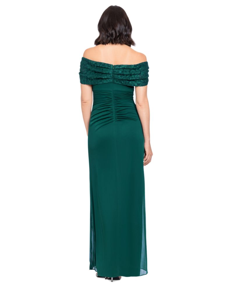Plus Long Off-the-Shoulder Gown