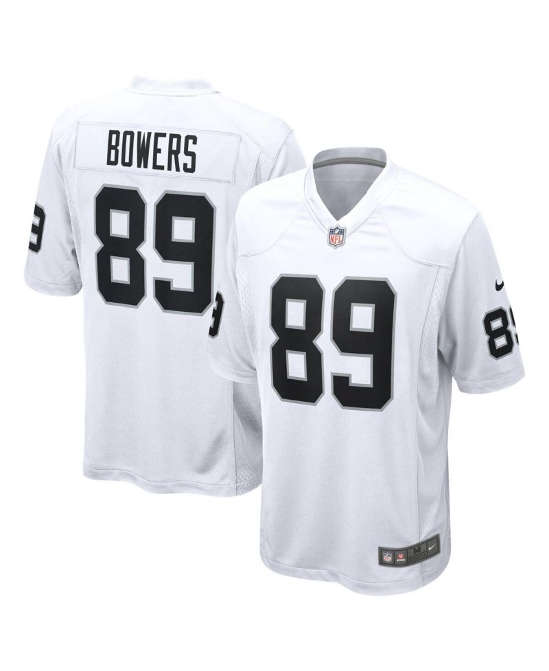 Men's Brock Bowers White Las Vegas Raiders Game Jersey