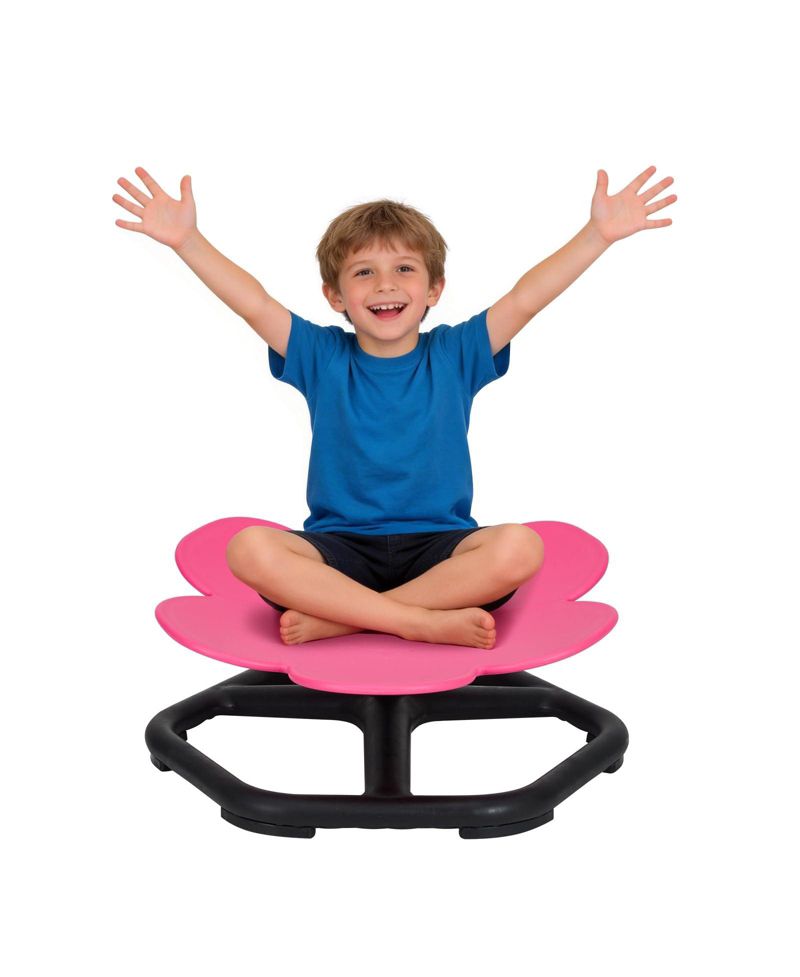 Kids Active Spin Chair - Flower Design Balance Seat with Non-Slip Pads, 220 lb Capacity