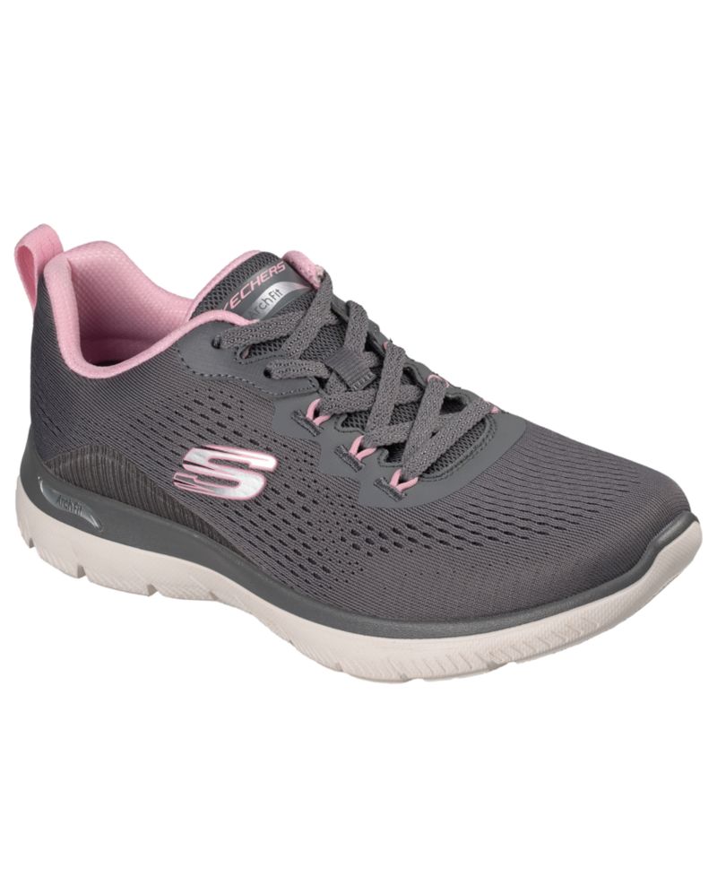 Women's Slip-Ins: Arch Fit Summits - Daily Flow Sneakers Wide Width from Finish Line