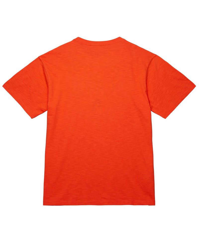 Men's and Women's Orange New York Knicks Hardwood Classics MVP Logo T-Shirt