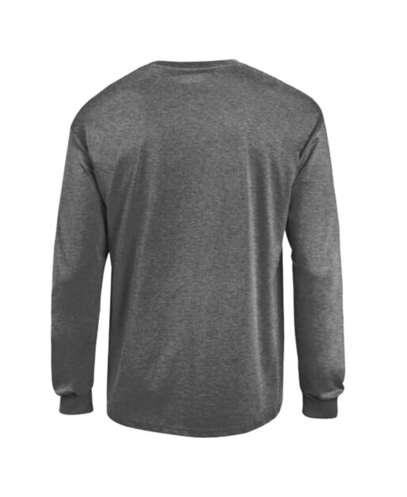 Men's Heather Charcoal Tampa Bay Buccaneers Arch Over Logo Long Sleeve T-Shirt
