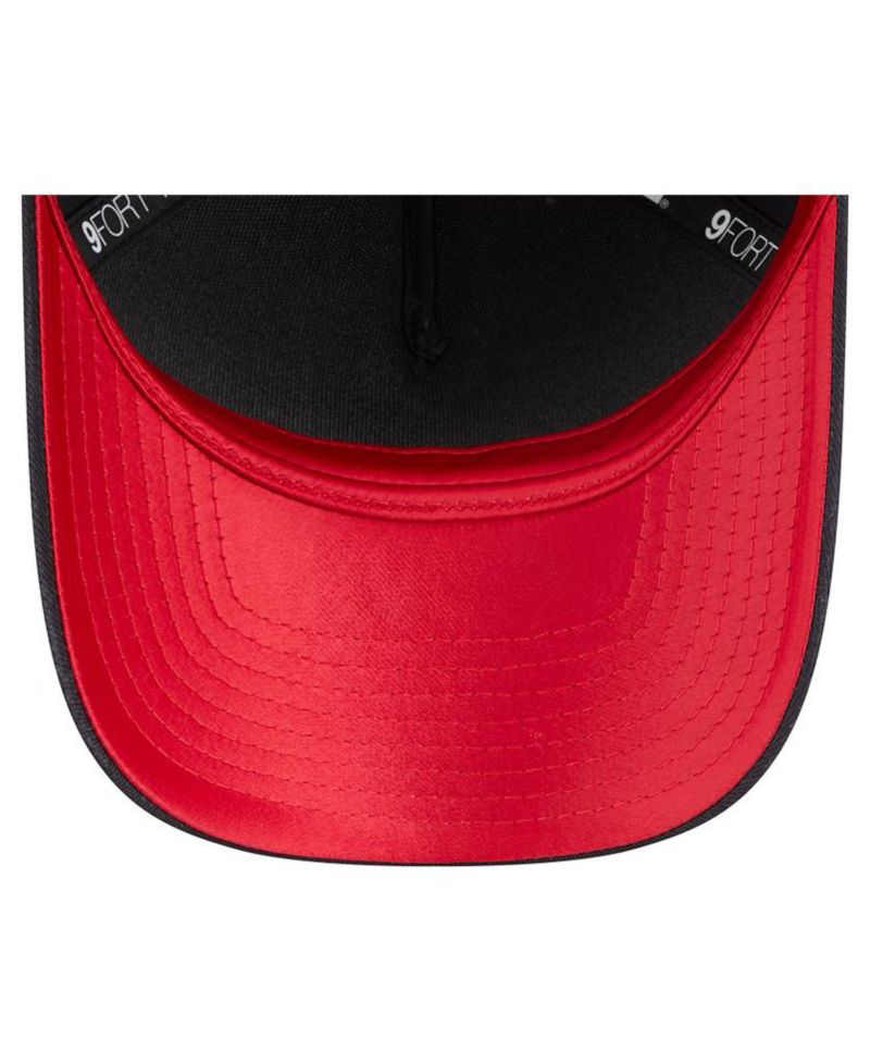Women's Navy Boston Red Sox Metallic A-Frame 9FORTY Adjustable Hat