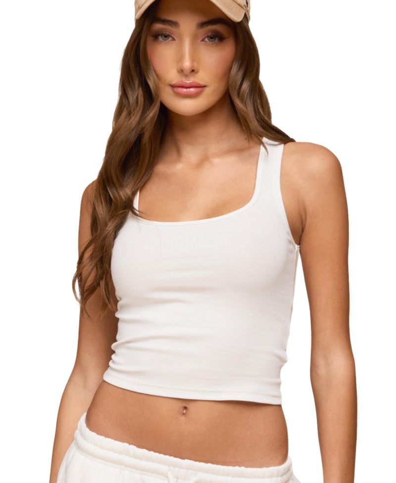 Women's Linda Ribbed Scoop Neck Tank Top