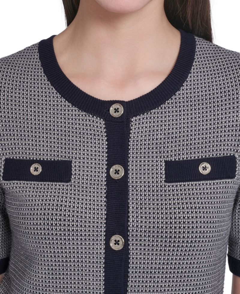 Women's Short-Sleeve Crewneck Sweater