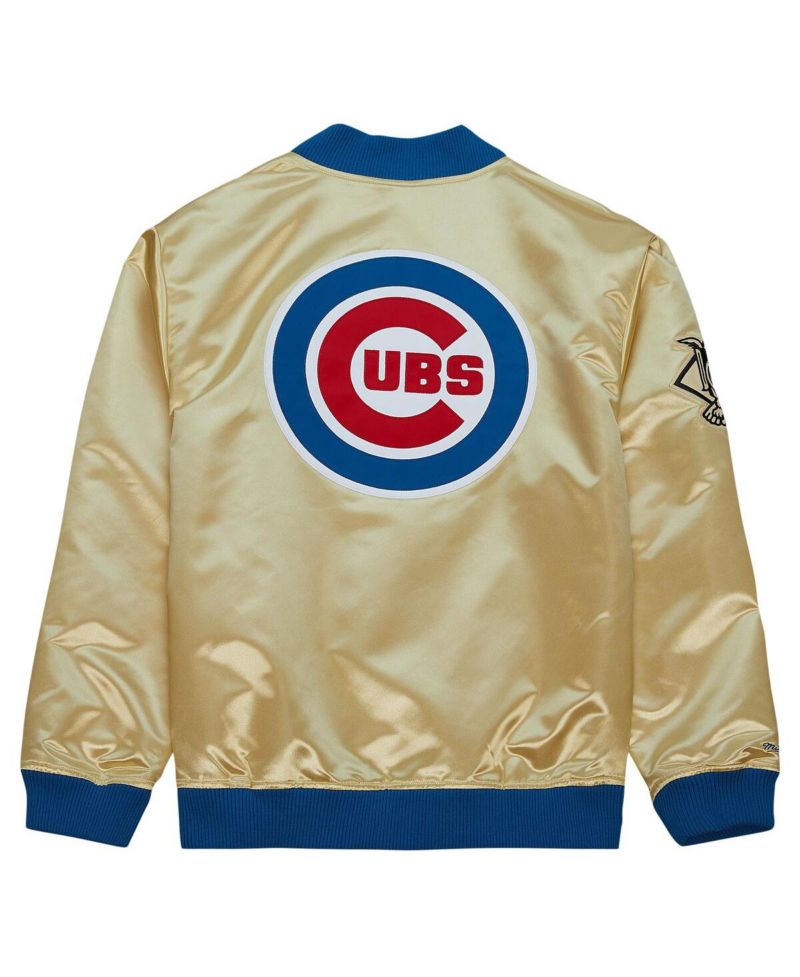 Men's Gold Chicago Cubs OG 2.0 Lightweight Satin Full-Zip Jacket