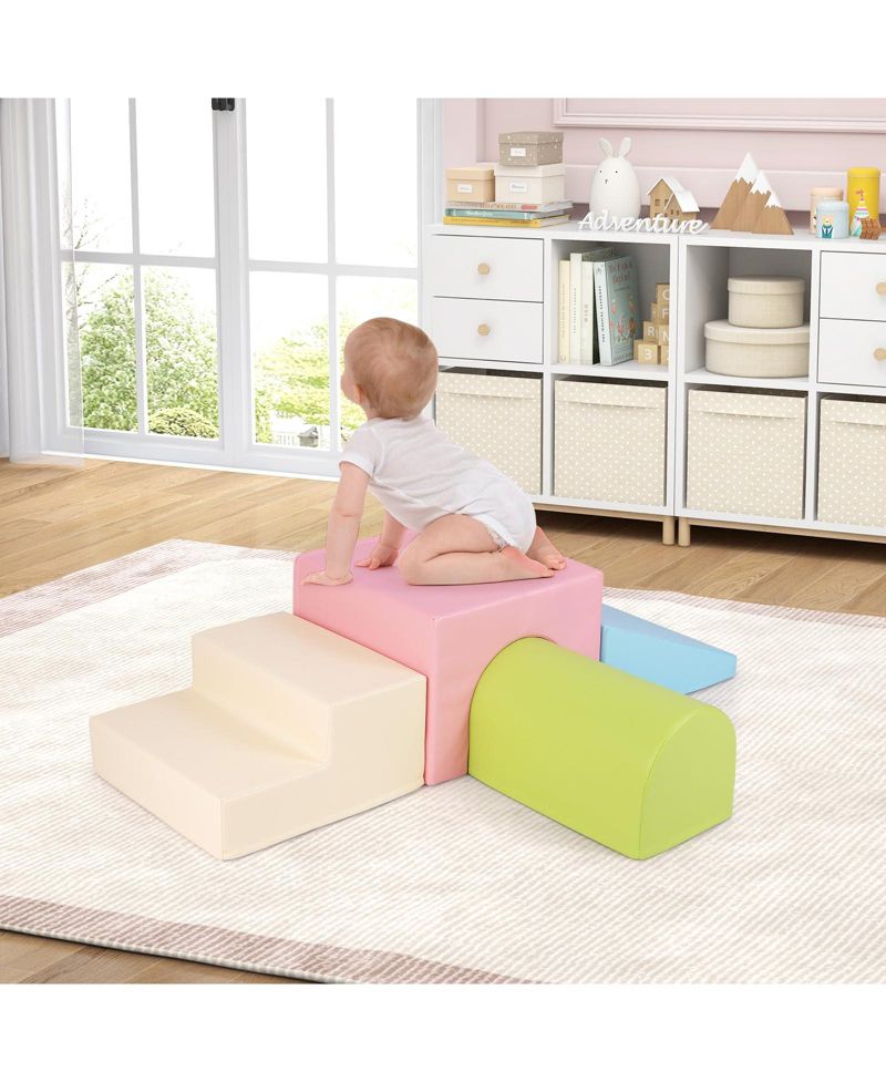 Climb and Crawl Foam Block Play Set for Infant Baby