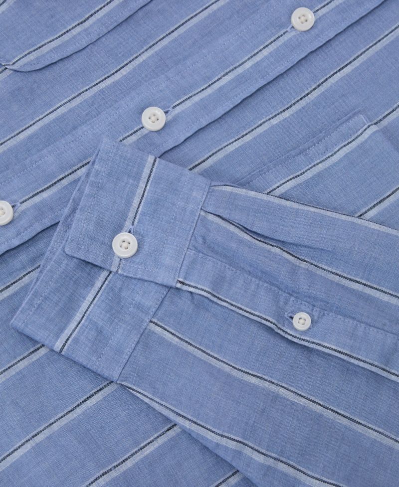 Men's Rubus Stripe Linen Shirt