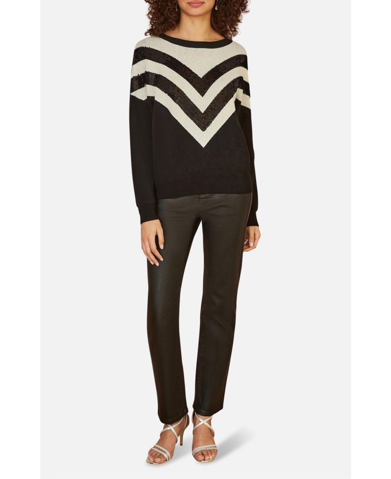 Women's Sequin Embellished Knitted Jumper