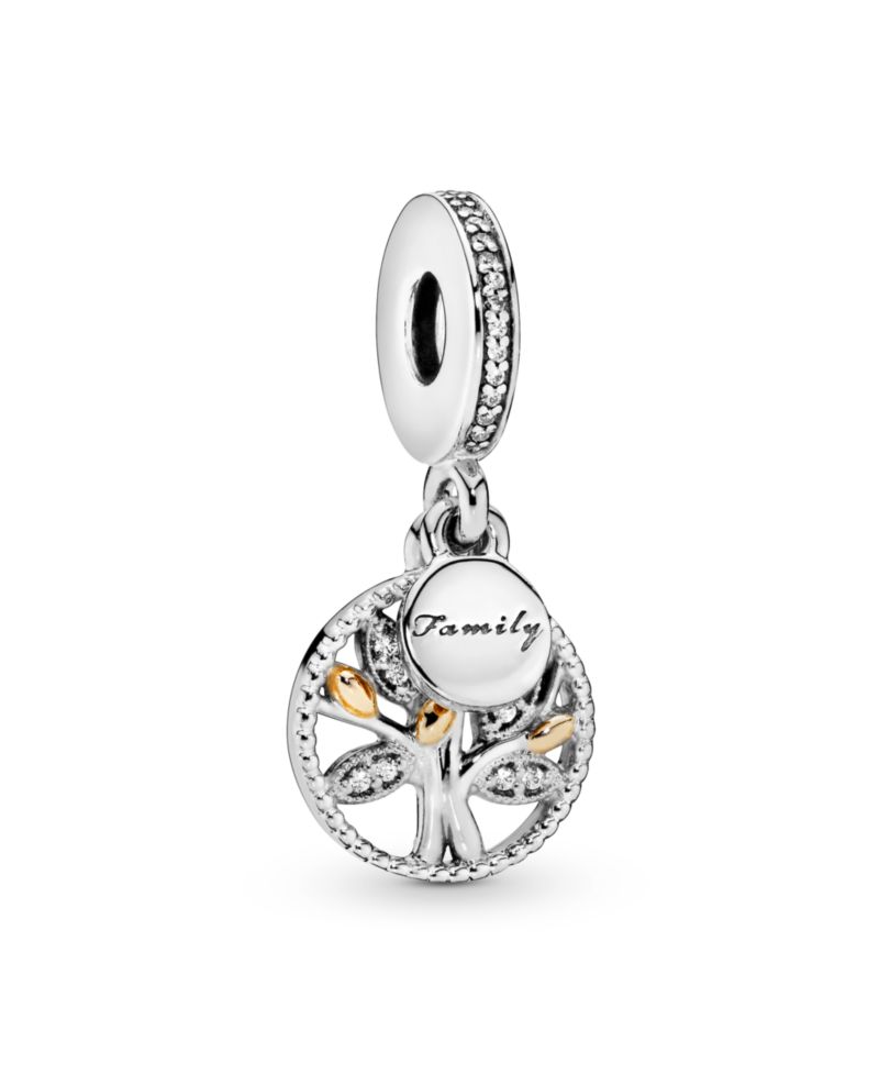 Sparkling Family Tree Dangle Charms