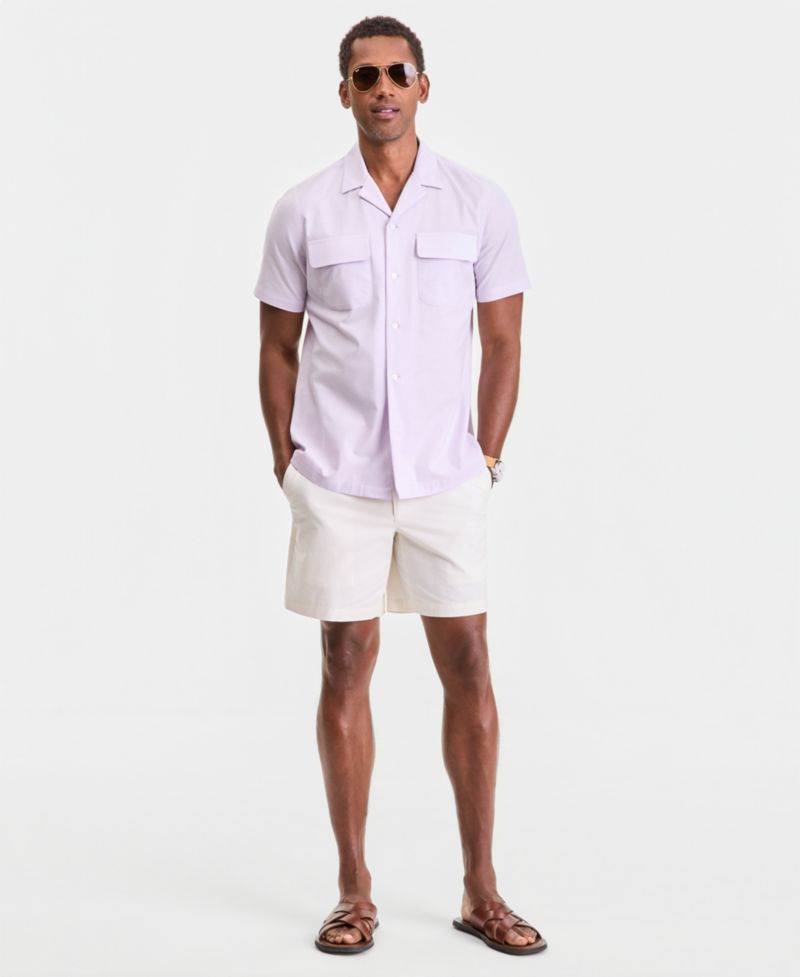 Men's Double Pocket Oxford Short-Sleeve Shirt