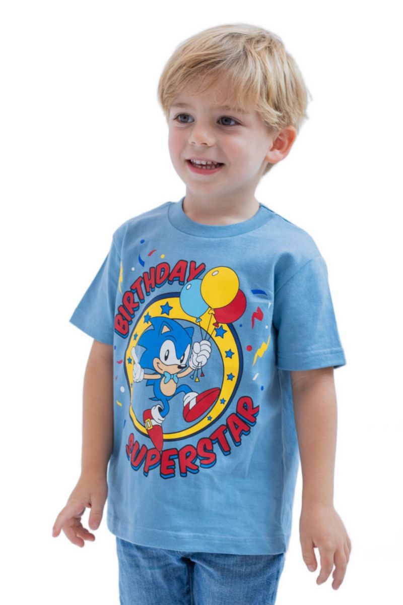 Little Boys (5-12) Sonic the Hedgehog Short Sleeve T-Shirt