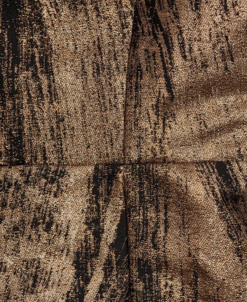Women's Metallic Brushstroke Jacquard V-Neck Fit & Flare Dress