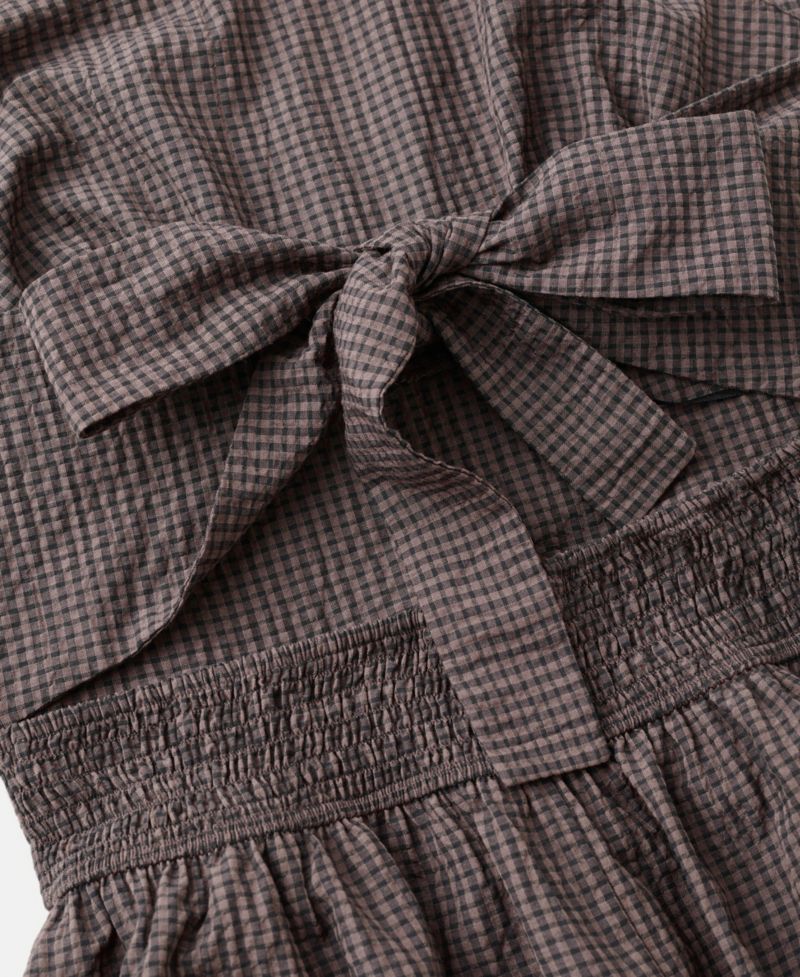 Women's Gingham Halter Dress