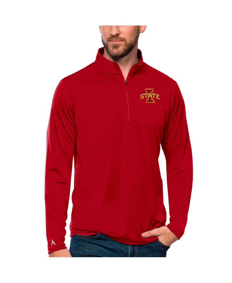Men's Cardinal Iowa State Cyclones Tribute Quarter-Zip Top