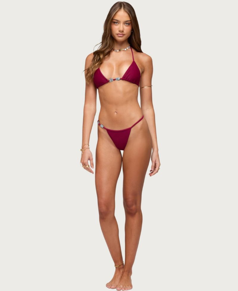 Women's Evana Bead String Bikini Bottom