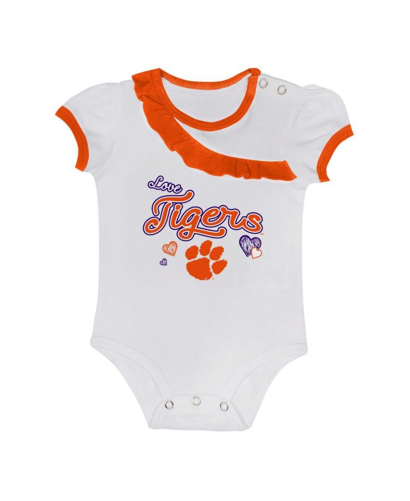 Baby Boys and Girls 2-Piece Clemson Tigers Love My Team Bodysuit and Skirt Set
