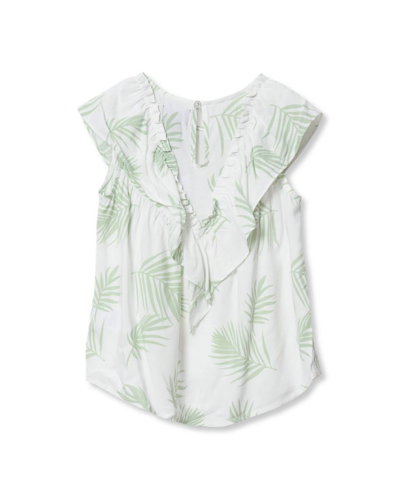 Girls Breezy V-neck Ruffle Top