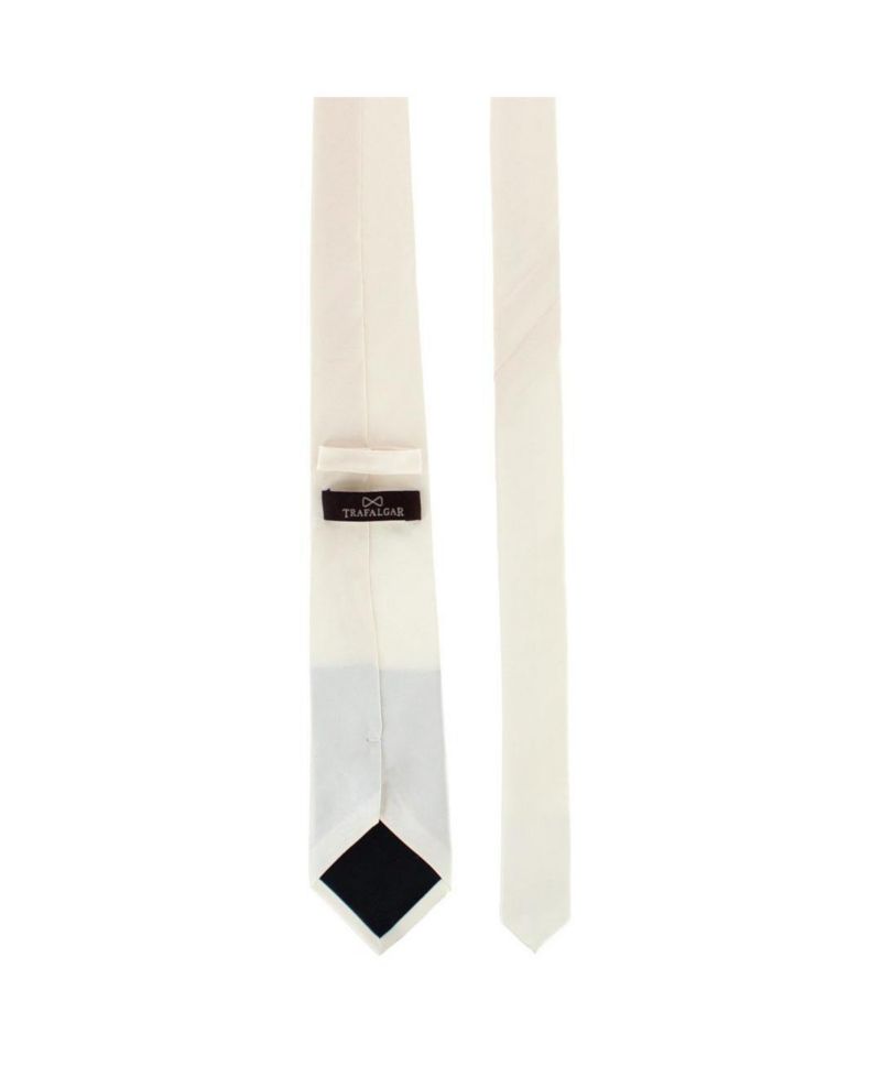 Men's Sutton Solid Color Silk Necktie and Pocket Square Combo