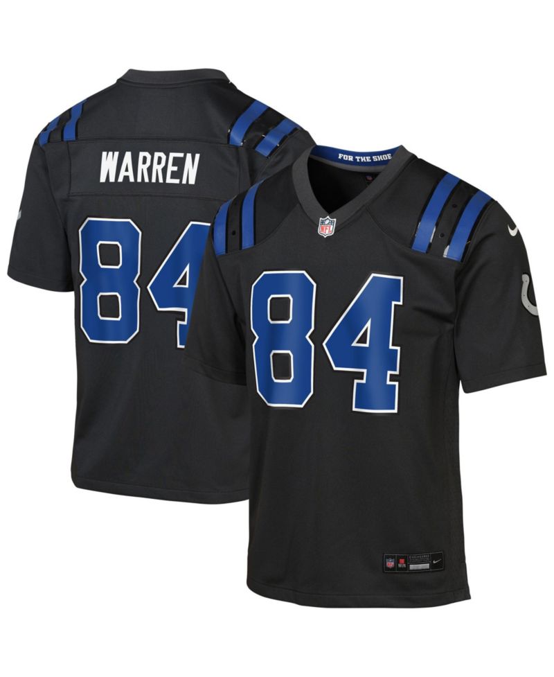 Big Boys and Girls Tyler Warren Anthracite Indianapolis Colts 2026 Rivalries Collection Game Jersey