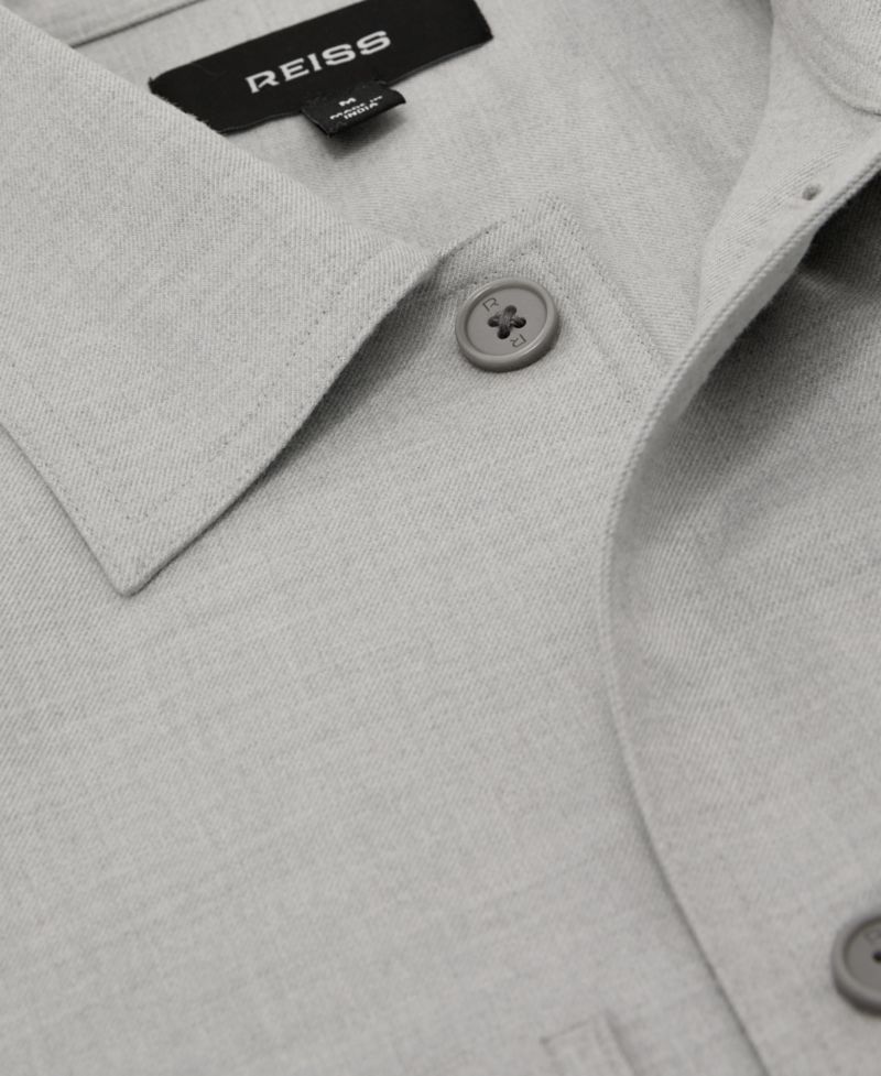 Men's Penge Brushed Wool-Blend Twin-Pocket Overshirt
