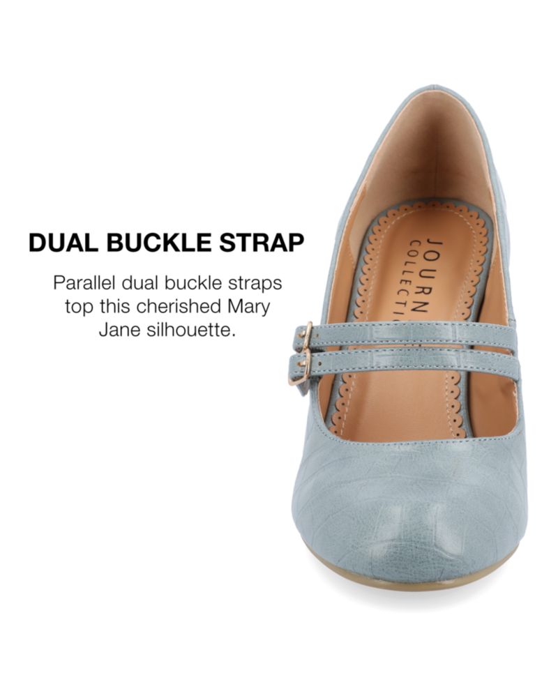 Women's Windy Double Strap Mary Jane Pumps