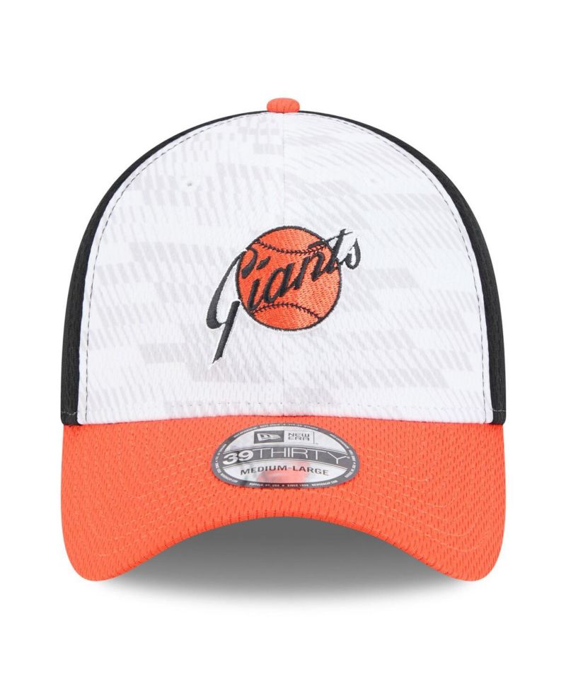 Men's Black/Orange San Francisco Giants 2025 MLB Clubhouse 39THIRTY Flex Hat