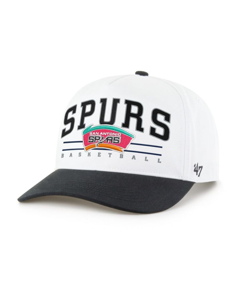 Men's White and Black San Antonio Spurs Roscoe Two-Tone Hitch Adjustable Hat