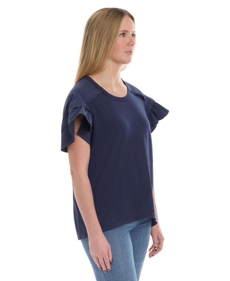 Women's Ruffle Short Sleeve Tee