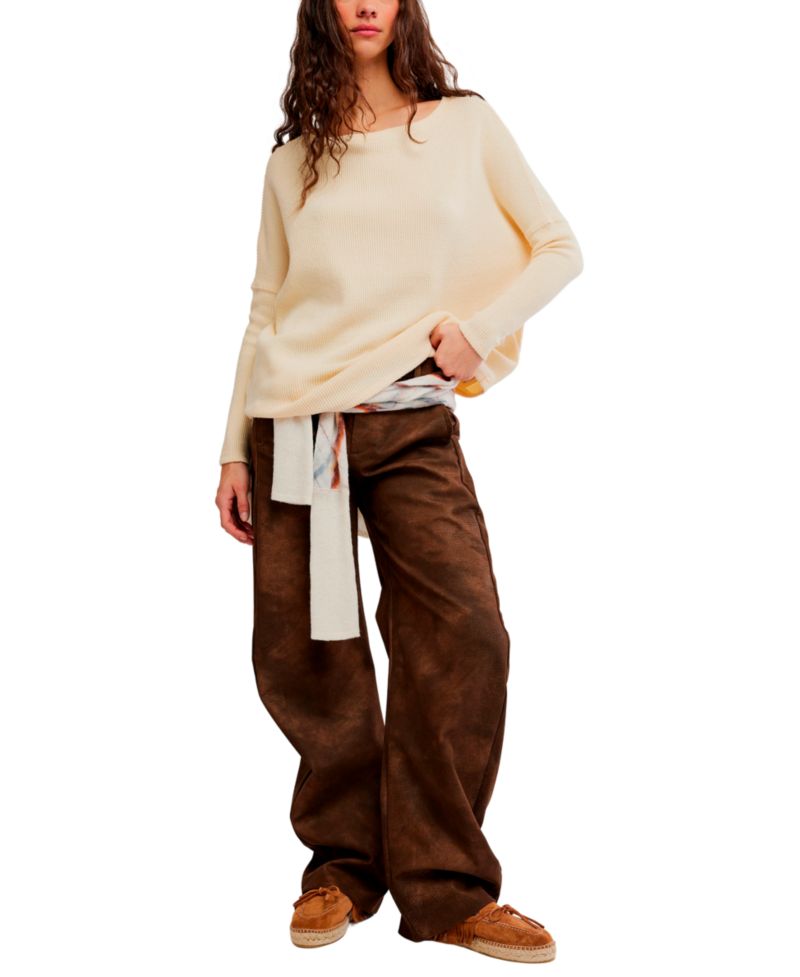 Women's Latte Blues Thermal Long-Sleeve Top