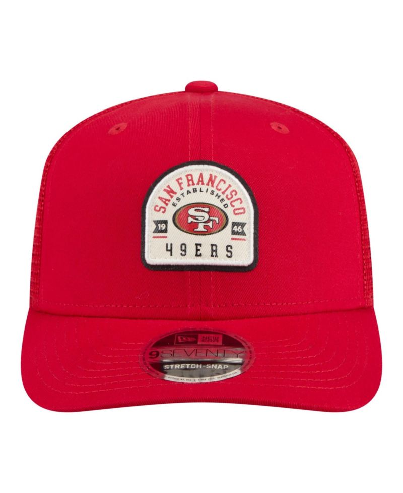 Men's Scarlet San Francisco 49ers Contest 9SEVENTY Adjustable Trucker Hat