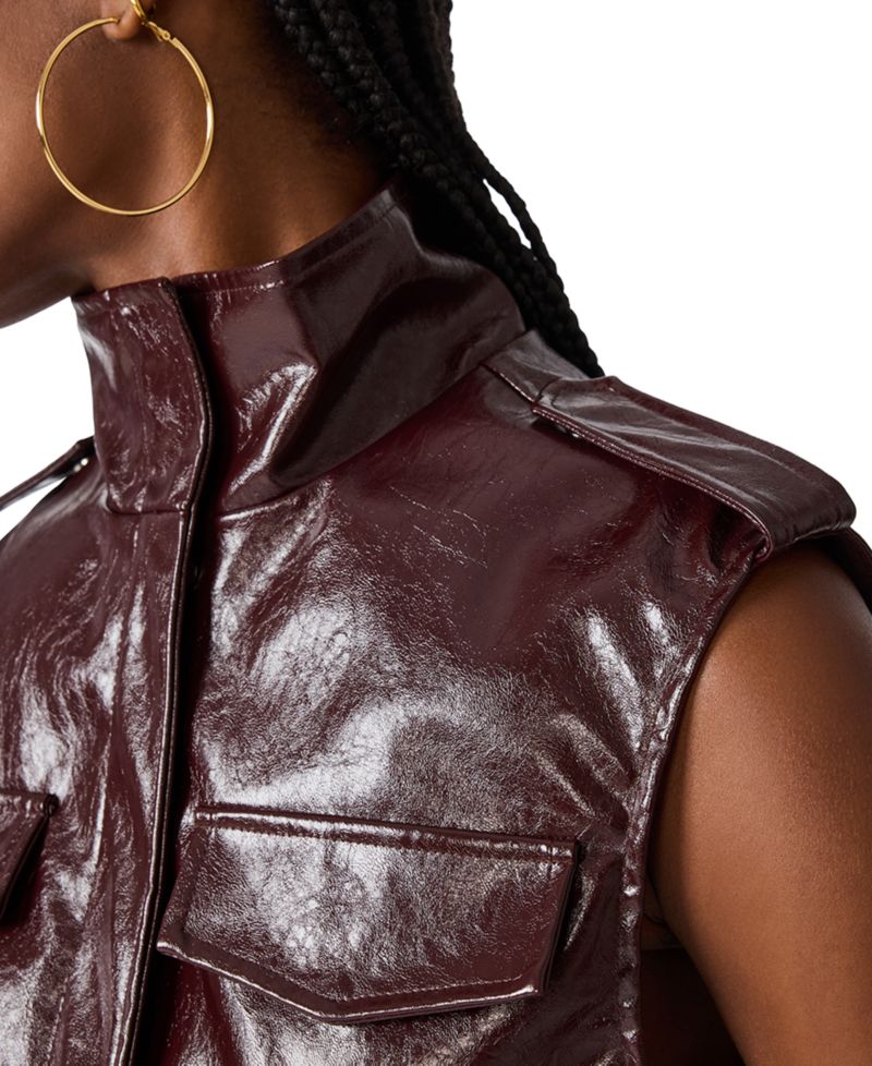Women's Luxie Faux Leather Vest