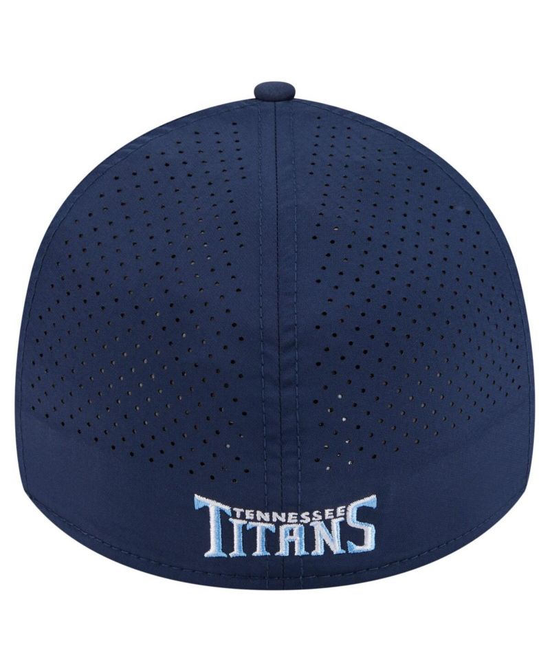Men's Navy Tennessee Titans Perforated 39THIRTY Flex Hat
