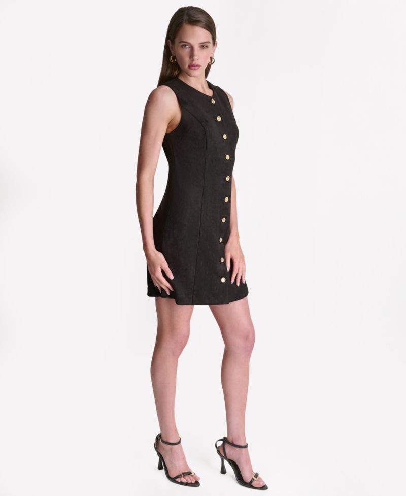 Women's Suede A-Line Dress