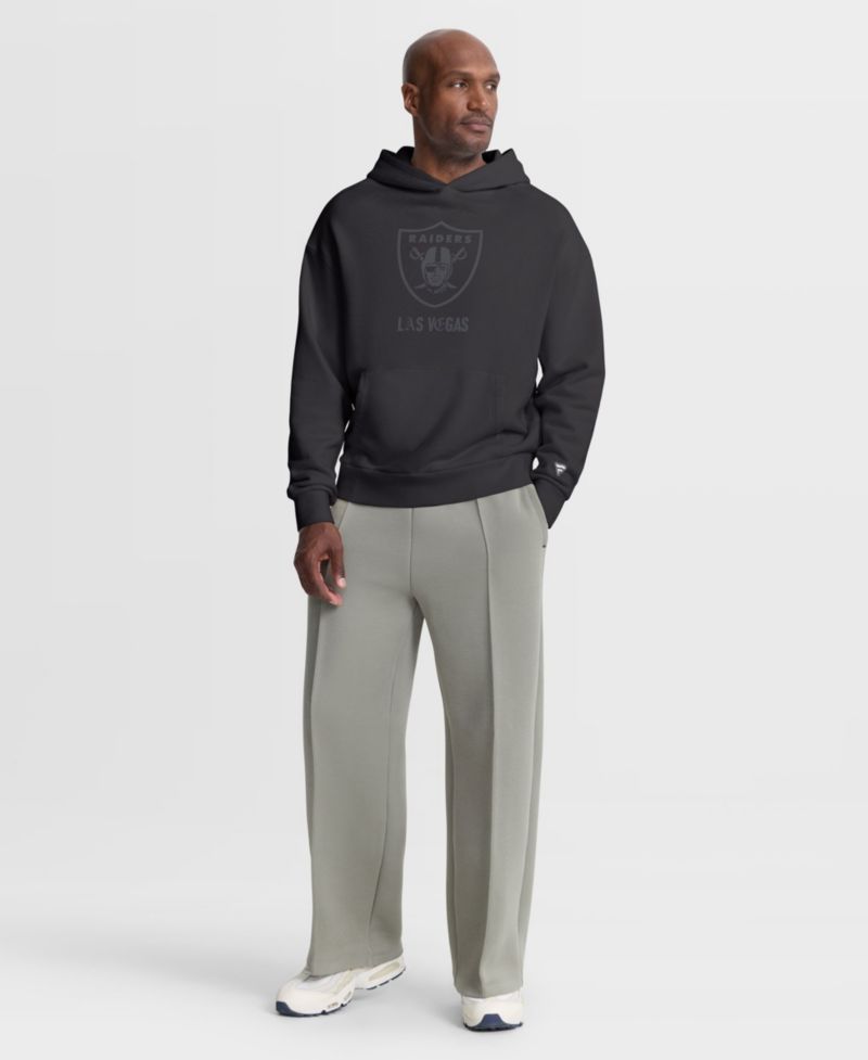 Men's Black Las Vegas Raiders Oversized Type Play Location Hoodie