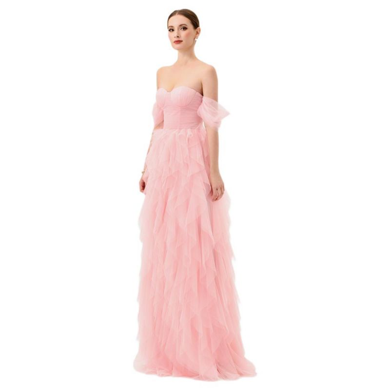 Women's Lili Off Shoulder Ruffle Gown