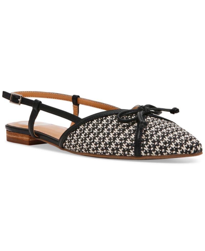 Women's Carsen Bow Pointed-Toe Slingback Flats