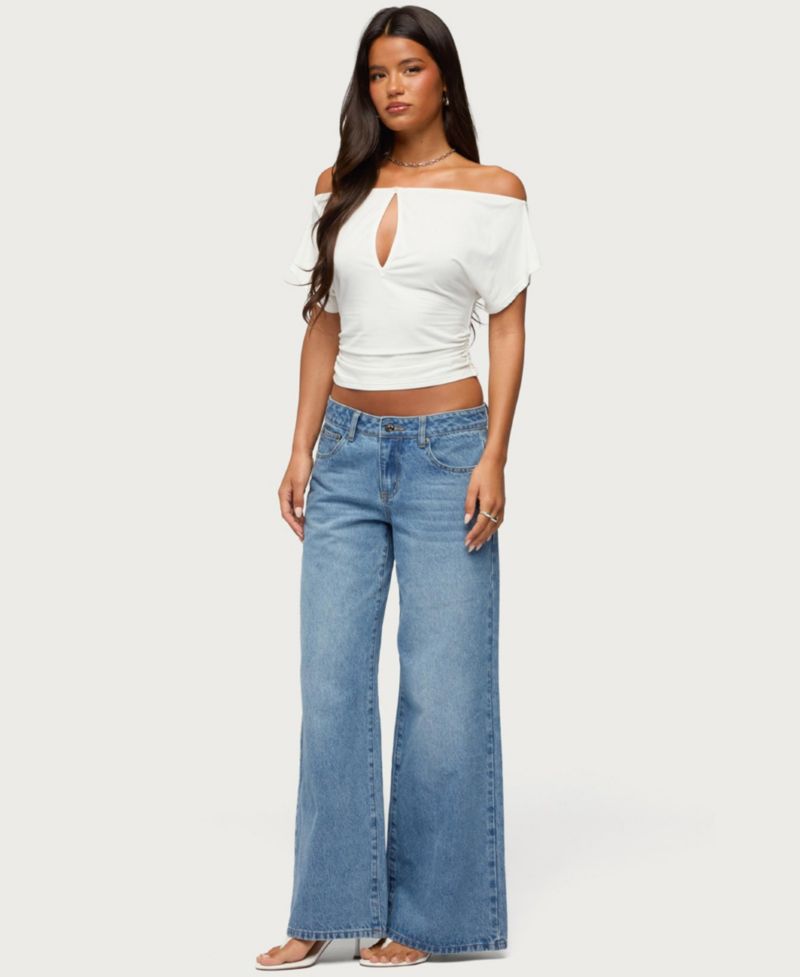 Women's Hecate Off-the-Shoulder Keyhole Top
