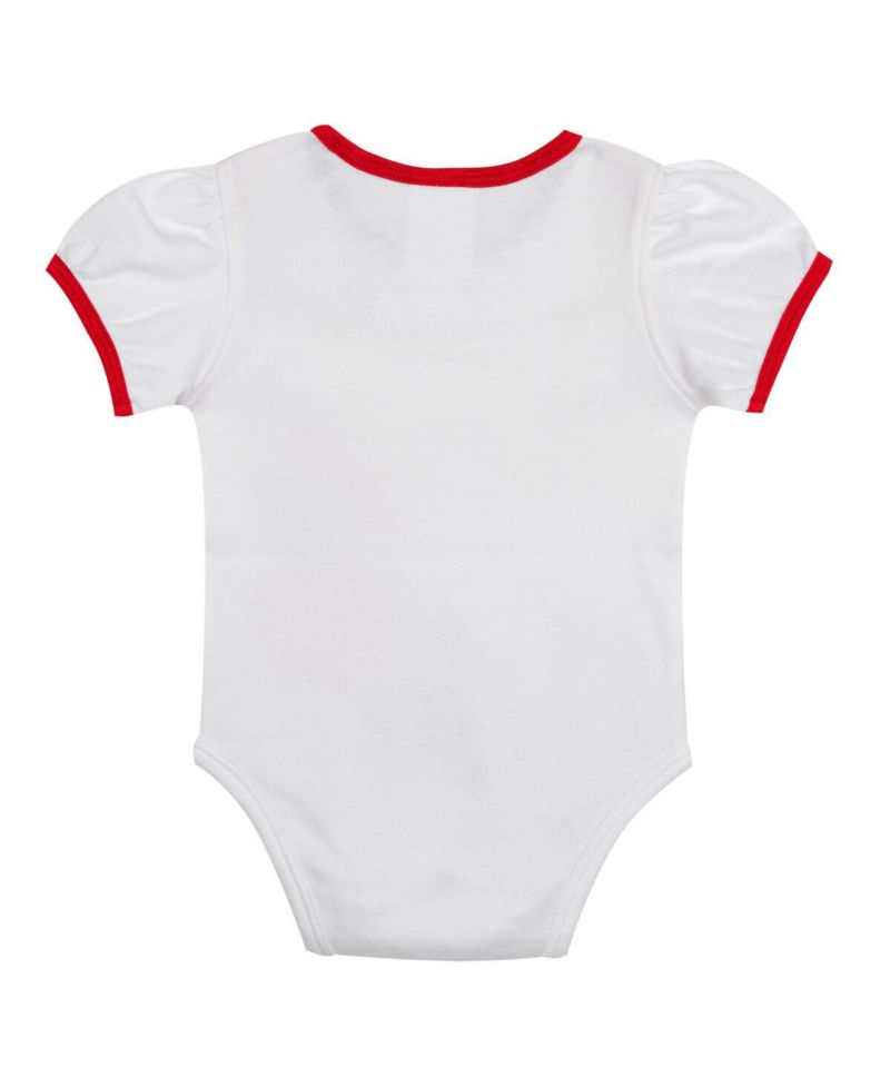 Baby Boys and Girls 3-Piece White Los Angeles Angels Sweet Catcher Headband Skirt Set
