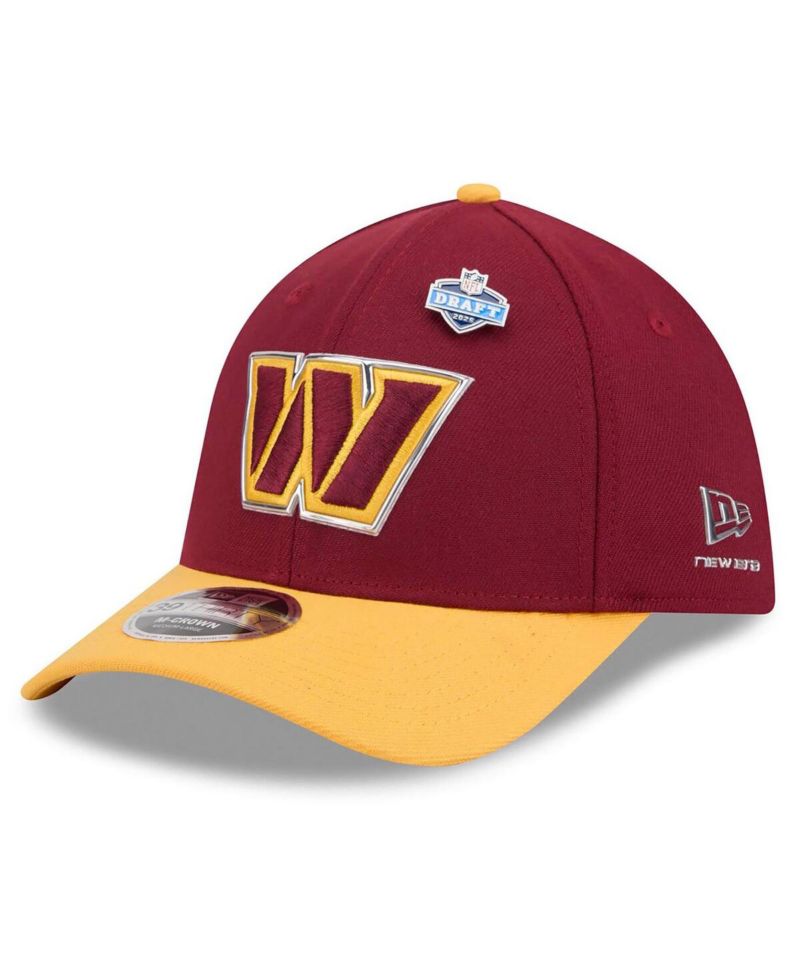 Men's Burgundy/Gold Washington Commanders 2026 NFL Draft 39THIRTY M-Crown Flex Hat