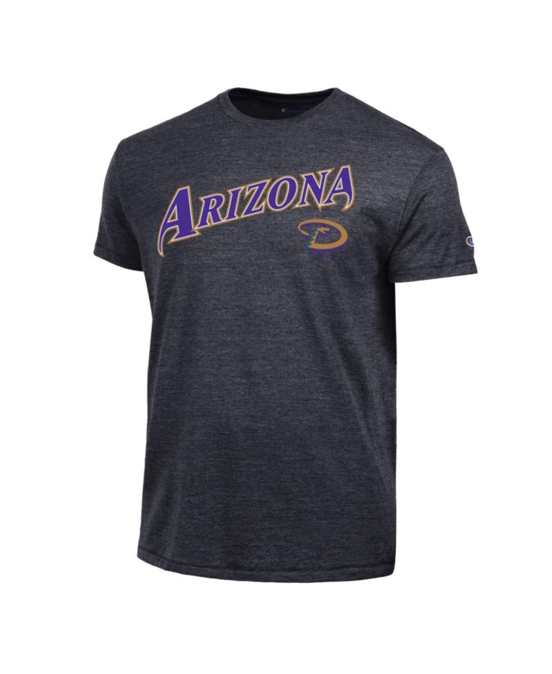 Men's Arizona Diamondbacks Cooperstown Wordmark Lockup Tri-Blend T-Shirt