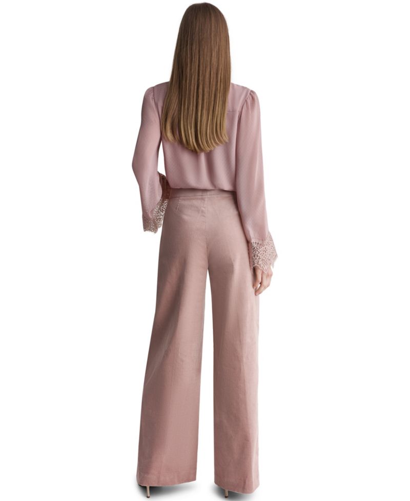 Women's Corduroy Wide-Leg High-Waisted Pants
