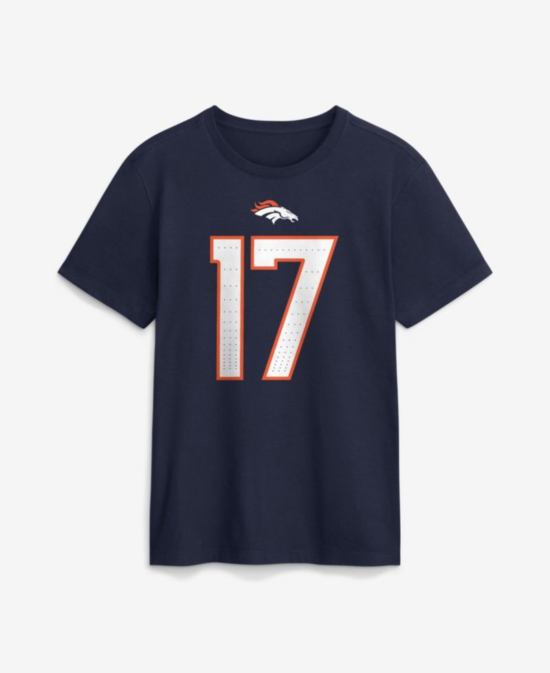 Men's Jaylen Waddle Navy Denver Broncos Name & Number T-Shirt