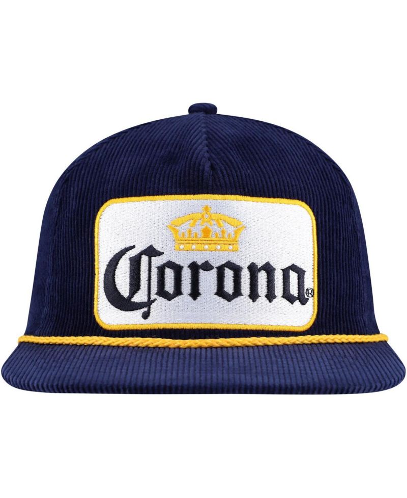 Men's Navy Corona Corduroy Rope Golf Snapback Hat