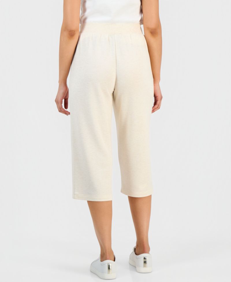 Petite LuxLounge Fleece French Terry Capri Pants