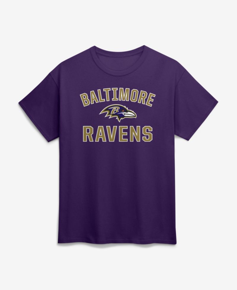 Men's Purple Baltimore Ravens Cotton Victory Arch T-Shirt