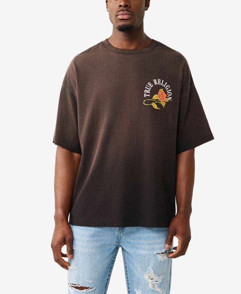 Men's Short-Sleeve Graphic Oversized T-Shirt